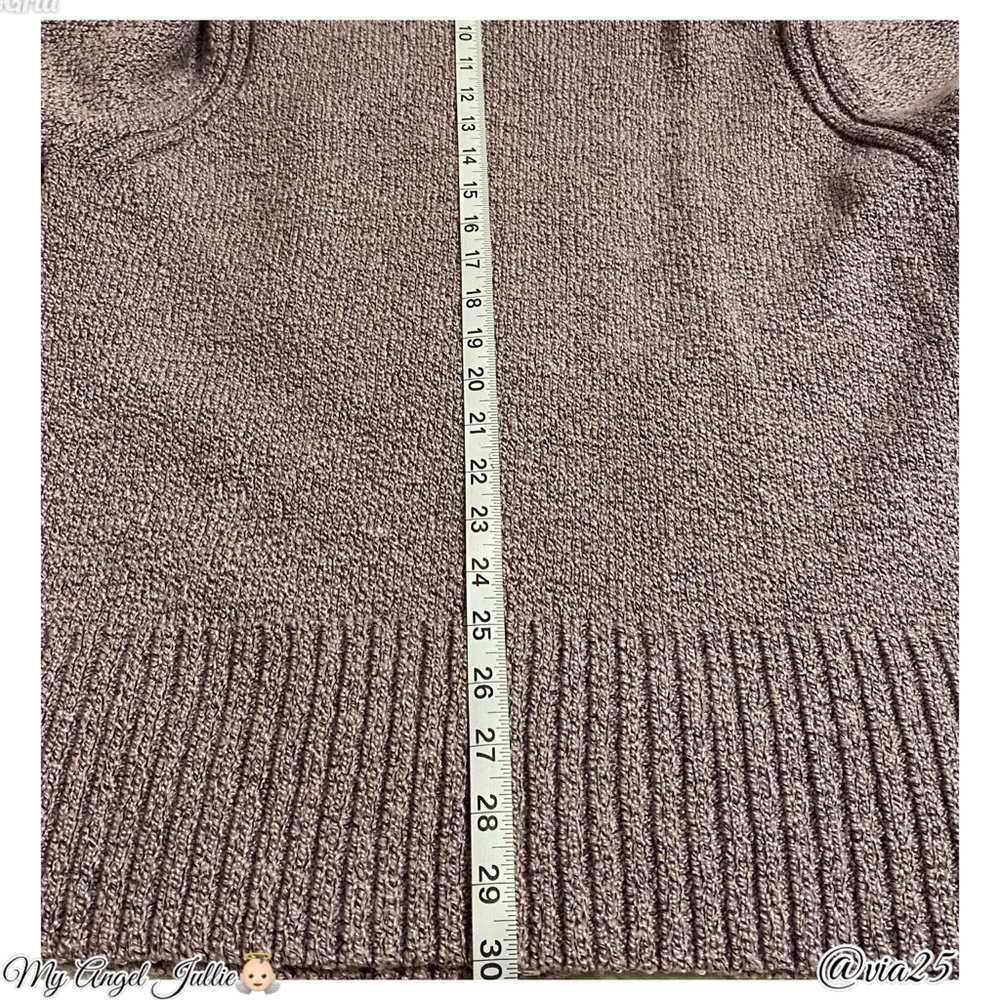 Carolyn Taylor Womens Turtleneck Knit Sweater Size XL Color Purple/Black - Picture 6 of 7